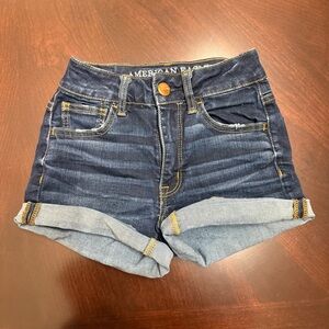 American Eagle Outfitters Dark Blue Jean Shorts
